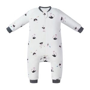 Nest Designs Organic Cotton Long Sleeve Footed Sleep Bag | 1.0 TOG size 18-24M